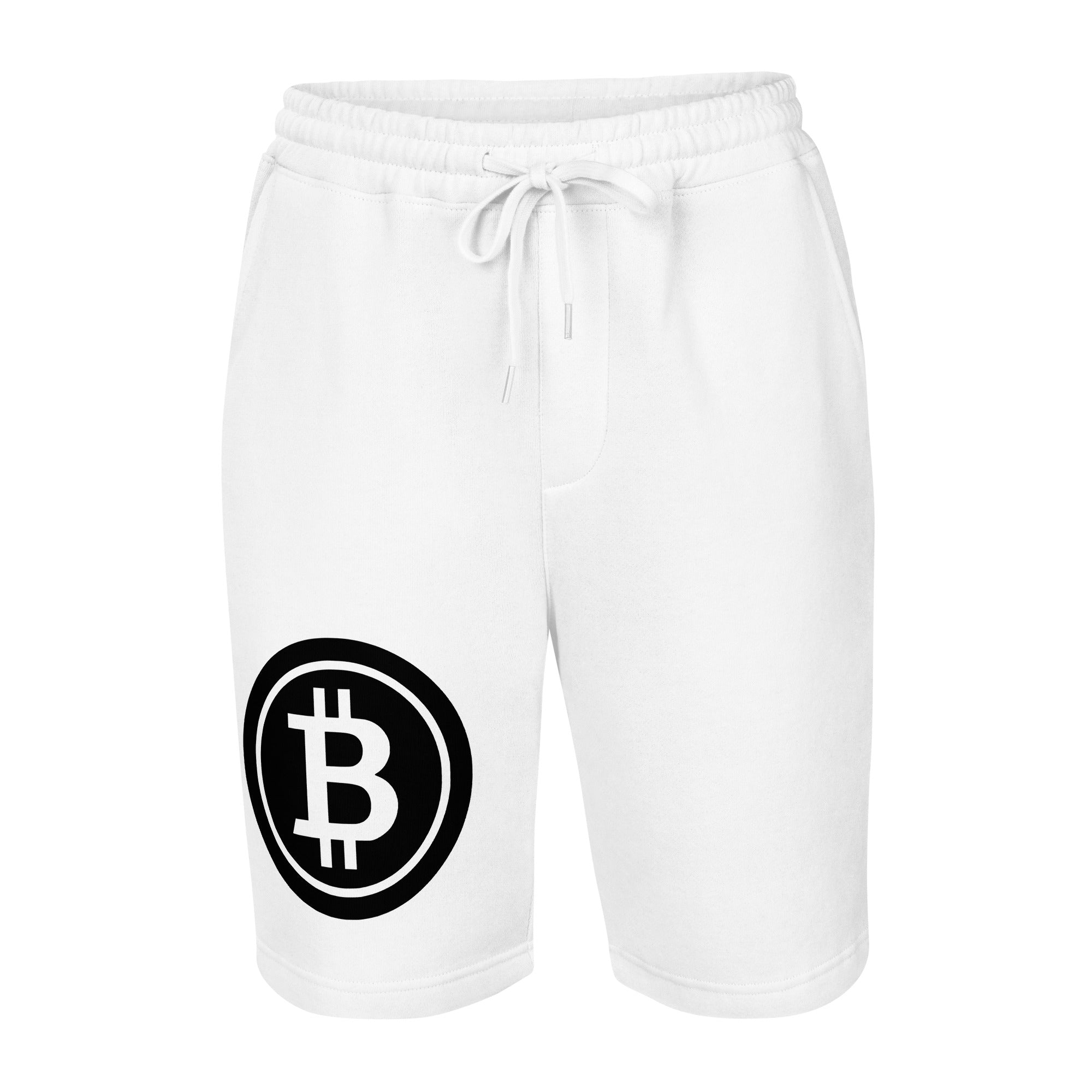 BTC Bitcoin Crypto Symbol Men's fleece shorts