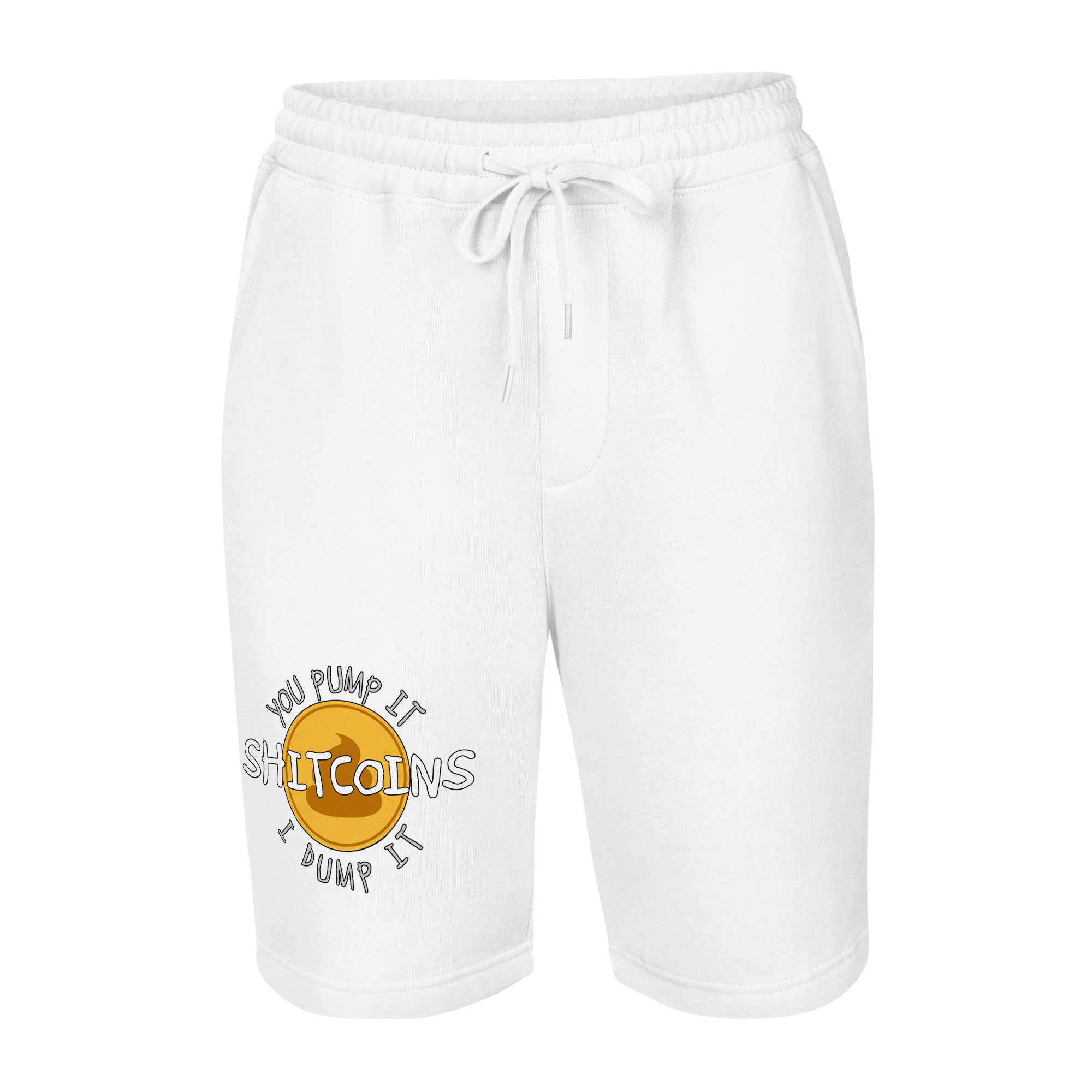 Shitcoins Pump and Dump Crypto Meme Coins Men's fleece shorts