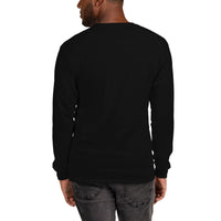 Unisex long sleeve shirt, back view
