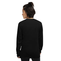 Unisex long sleeve shirt, back view