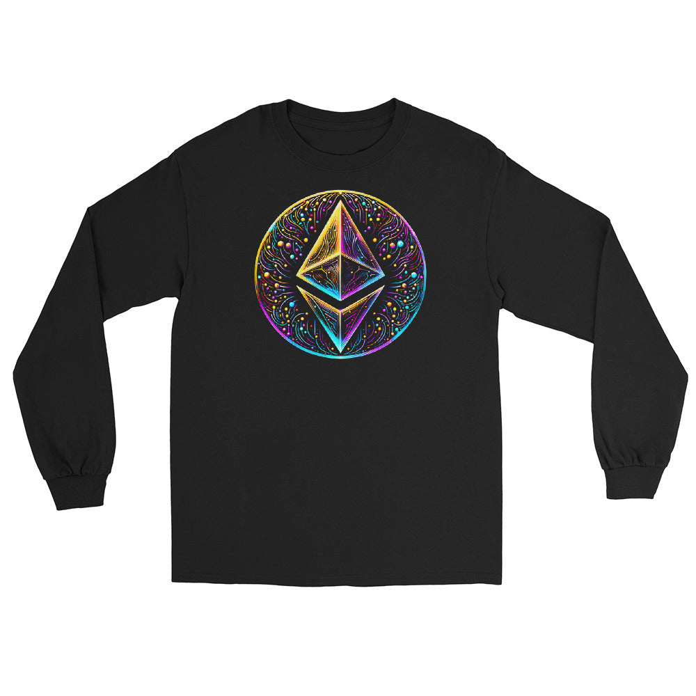 Whimsical Ethereum ETH Altcoin Crypto Symbol Long Sleeve Shirt