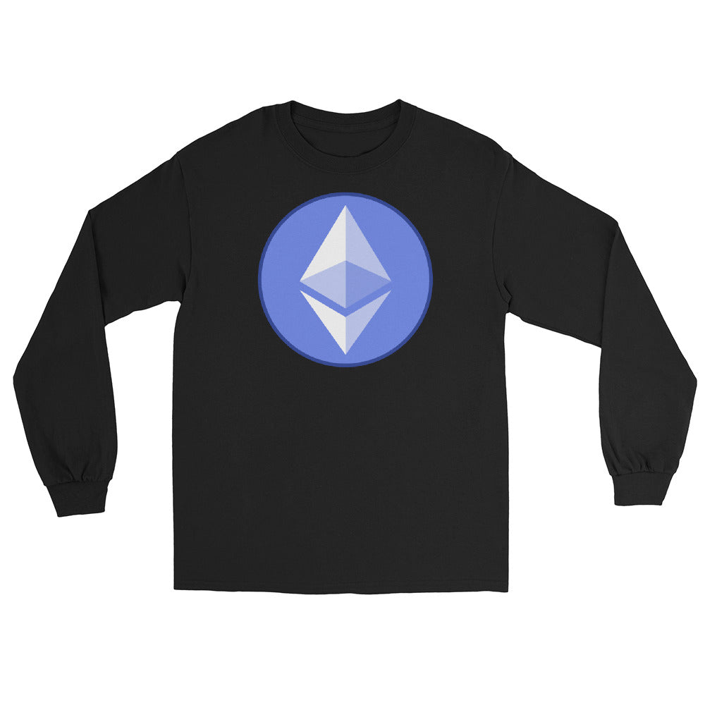 ETH Ethereum Round Logo Cryptocurrency Symbol Long Sleeve Shirt