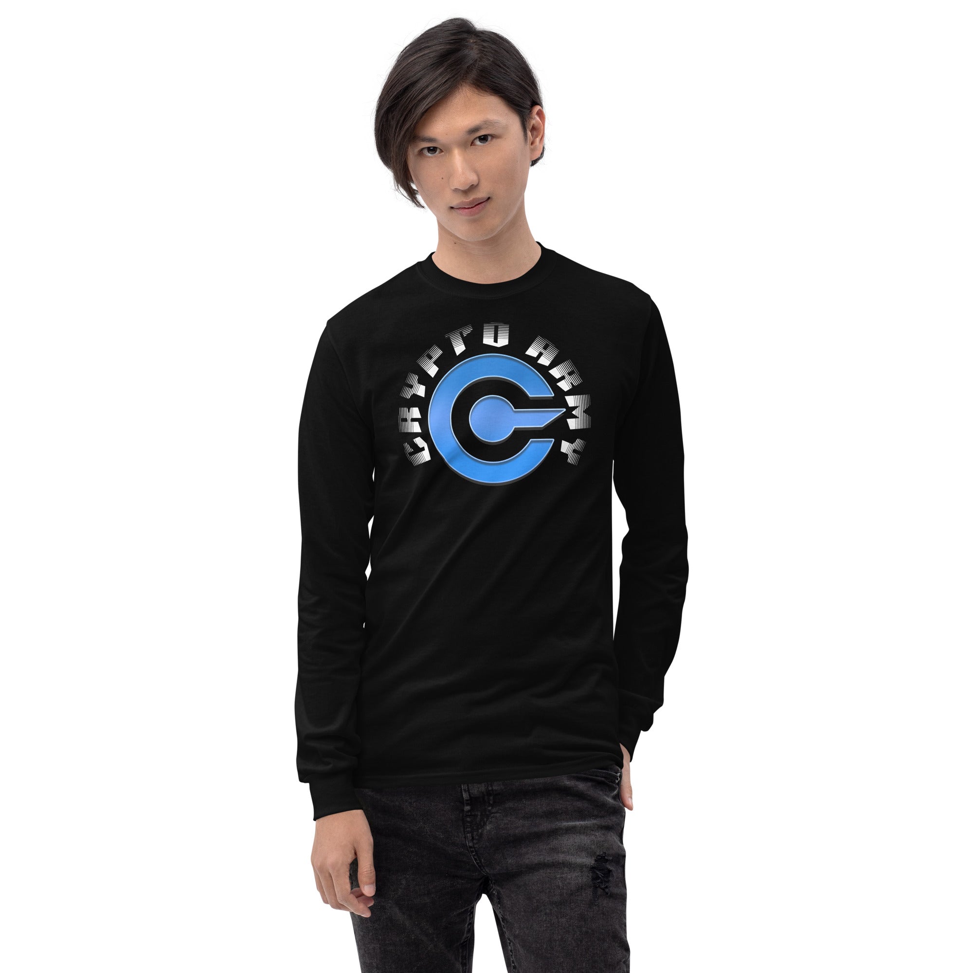 Crypto Army Strong Cryptocurrency Symbol Long Sleeve Shirt