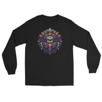 Great Eye All-Seeing Symbol design on unisex long sleeve shirt, front view