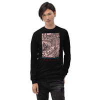 Feast of the Impaler design on unisex long sleeve shirt, front view