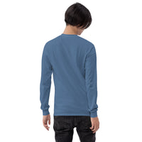 Unisex long sleeve shirt, back view