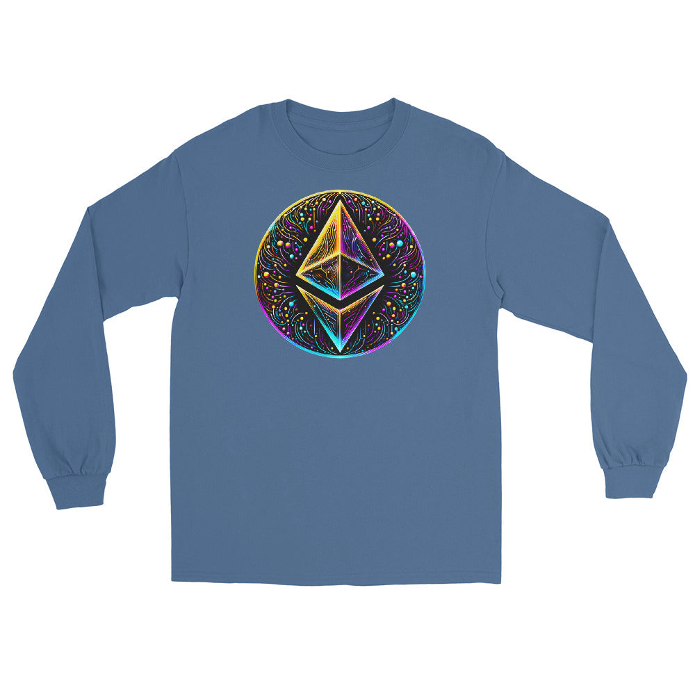 Whimsical Ethereum ETH Altcoin Crypto Symbol Long Sleeve Shirt