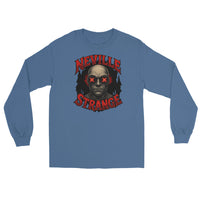 Neville Strange Future Corpses design on unisex long sleeve shirt, front view