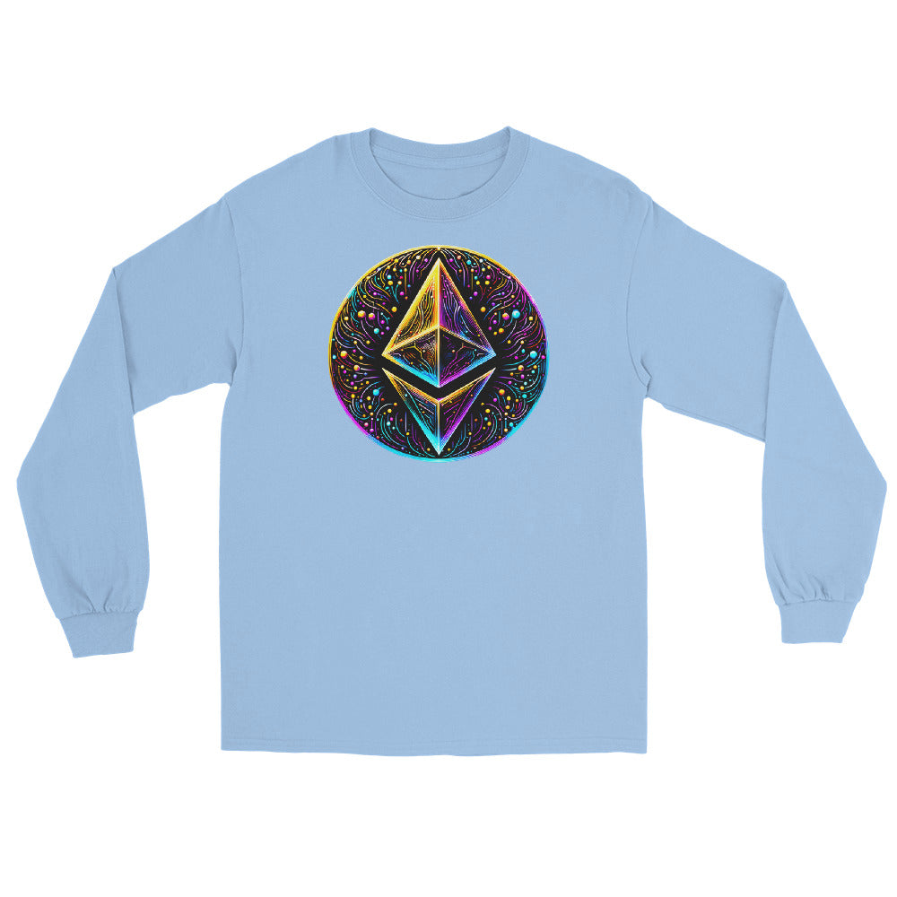 Whimsical Ethereum ETH Altcoin Crypto Symbol Long Sleeve Shirt