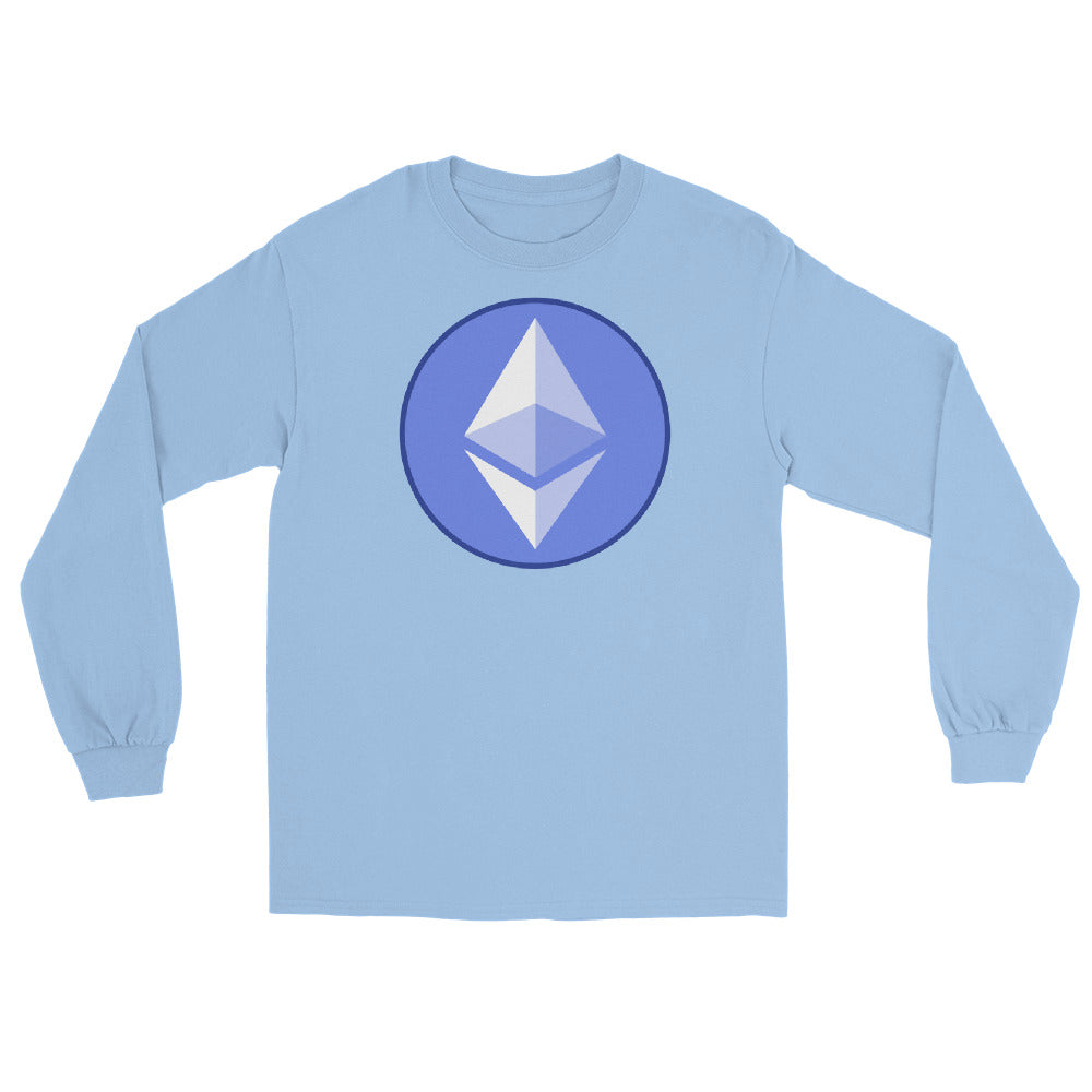 ETH Ethereum Round Logo Cryptocurrency Symbol Long Sleeve Shirt