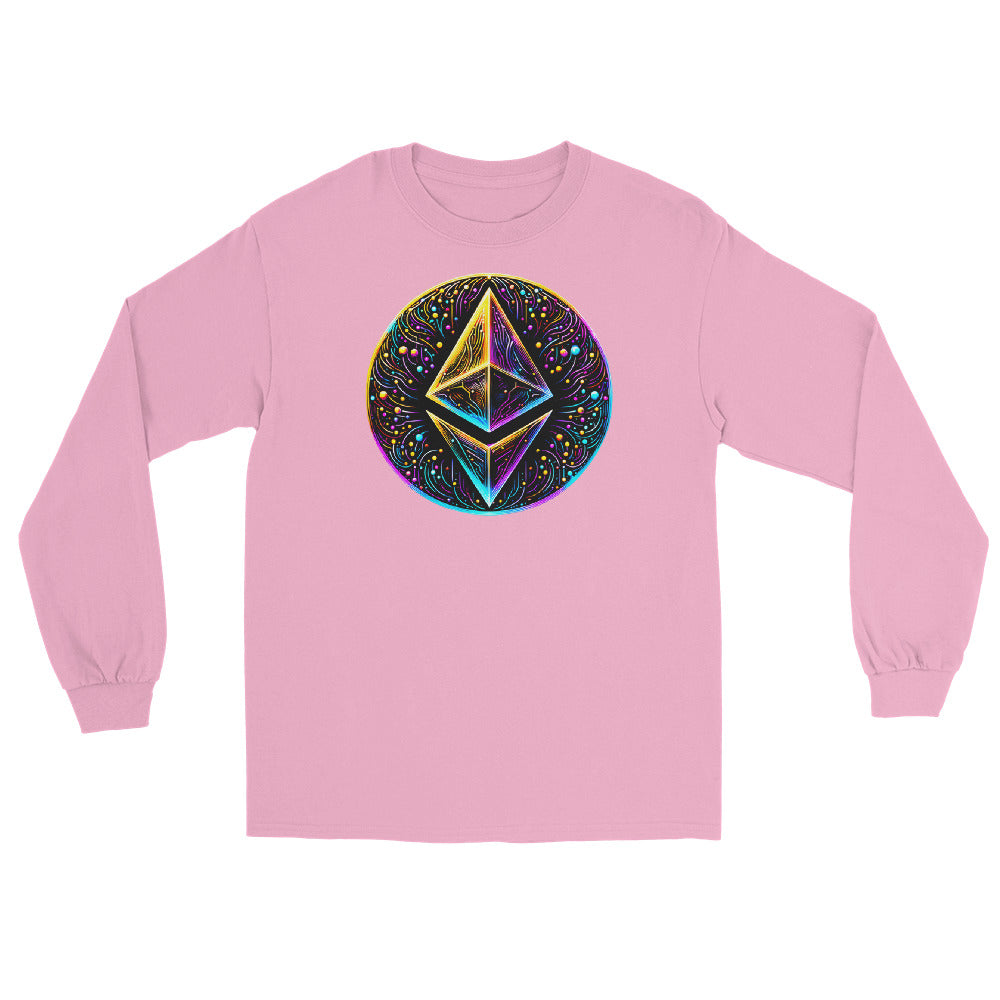 Whimsical Ethereum ETH Altcoin Crypto Symbol Long Sleeve Shirt