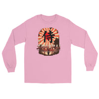 Samurai Warrior Honor the Sword design on unisex long sleeve shirt, front view