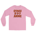 Otaku オタク Anime design on unisex long sleeve shirt, front view