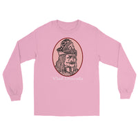 Vlad the Impaler design on unisex long sleeve shirt, front view