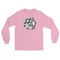 Lament Configuration design on unisex long sleeve shirt, front view