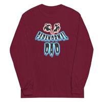 Paranormal Ghost Dad design on unisex long sleeve shirt, front view