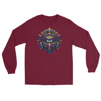 Great Eye All-Seeing Symbol design on unisex long sleeve shirt, front view
