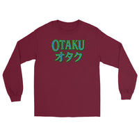 Otaku オタク Japanese Culture design on unisex long sleeve shirt, front view