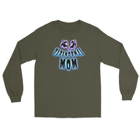 Paranormal Ghost Mom design on unisex long sleeve shirt, front view