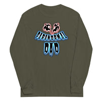 Paranormal Ghost Dad design on unisex long sleeve shirt, front view