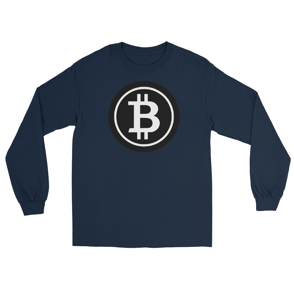 BTC Bitcoin Crypto Symbol Long Sleeve Shirt