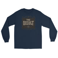 The Occult design on unisex long sleeve shirt, front view