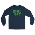 Otaku オタク Japanese Culture design on unisex long sleeve shirt, front view