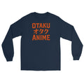 Otaku オタク Anime design on unisex long sleeve shirt, front view
