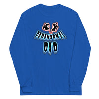 Paranormal Ghost Dad design on unisex long sleeve shirt, front view