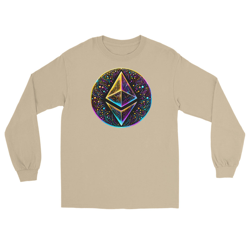 Whimsical Ethereum ETH Altcoin Crypto Symbol Long Sleeve Shirt