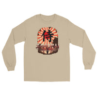 Samurai Warrior Honor the Sword design on unisex long sleeve shirt, front view