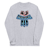 Paranormal Ghost Dad design on unisex long sleeve shirt, front view