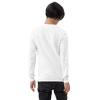 Unisex long sleeve shirt, back view