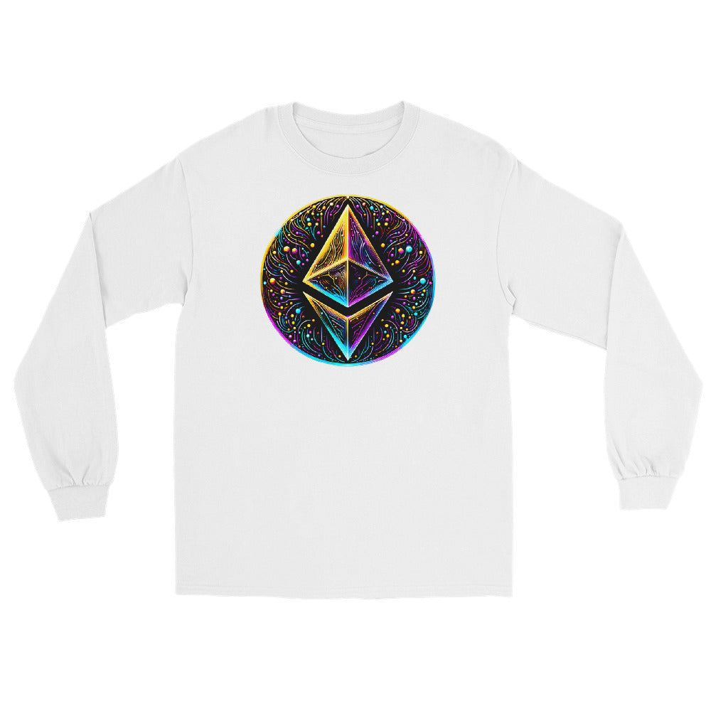 Whimsical Ethereum ETH Altcoin Crypto Symbol Long Sleeve Shirt