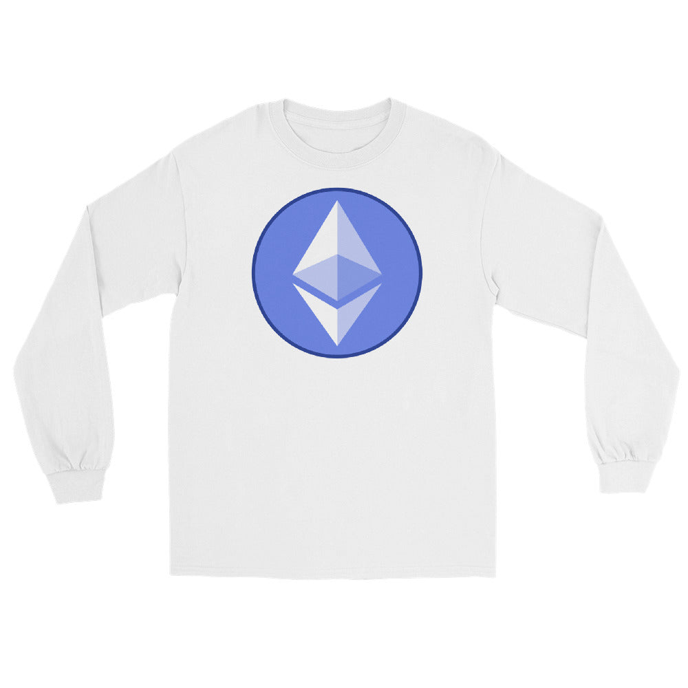 ETH Ethereum Round Logo Cryptocurrency Symbol Long Sleeve Shirt