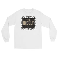 The Occult design on unisex long sleeve shirt, front view