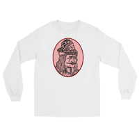 Vlad the Impaler design on unisex long sleeve shirt, front view
