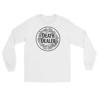 Death Dealer design on unisex long sleeve shirt, front view