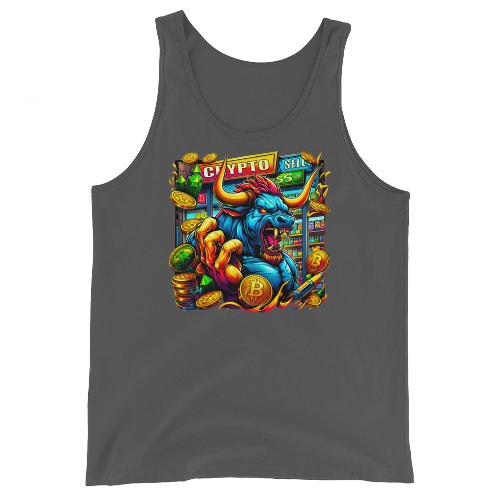 Crypto Bull Run Buy Sell Bitcoin Men's Tank Top Shirt