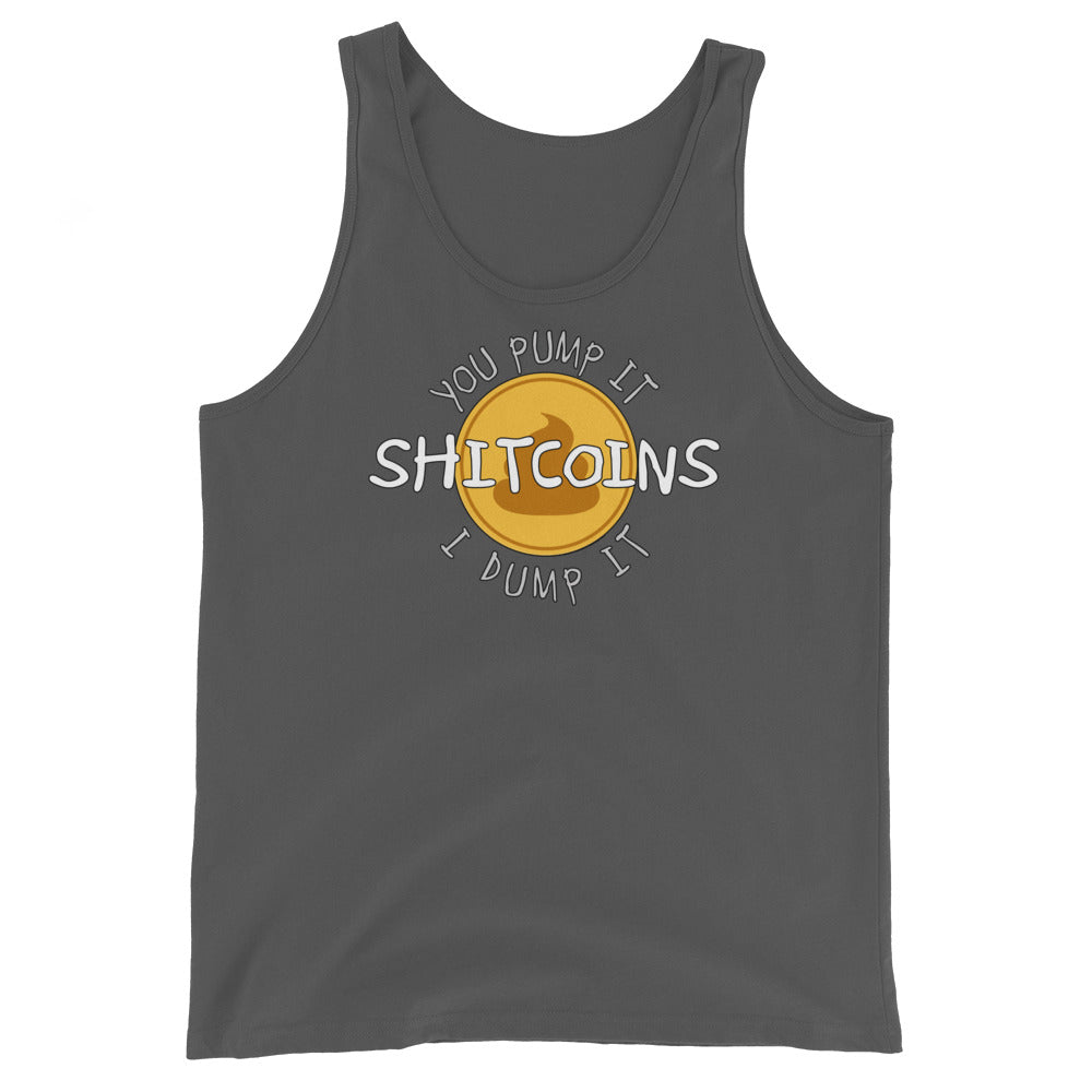 Shitcoins Pump and Dump Crypto Meme Coins Men's Tank Top Shirt