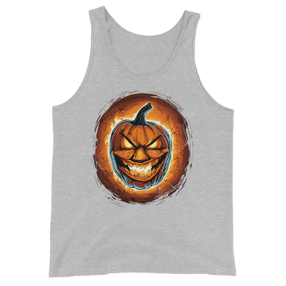 Halloween Fire Pumpkin Jack O Lantern Season Men's Tank Top Shirt