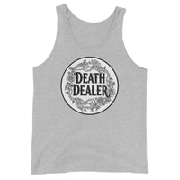 Death Dealer design on men's tank top, front view