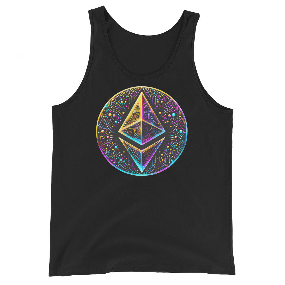 Whimsical Ethereum ETH Altcoin Crypto Symbol Men's Tank Top Shirt