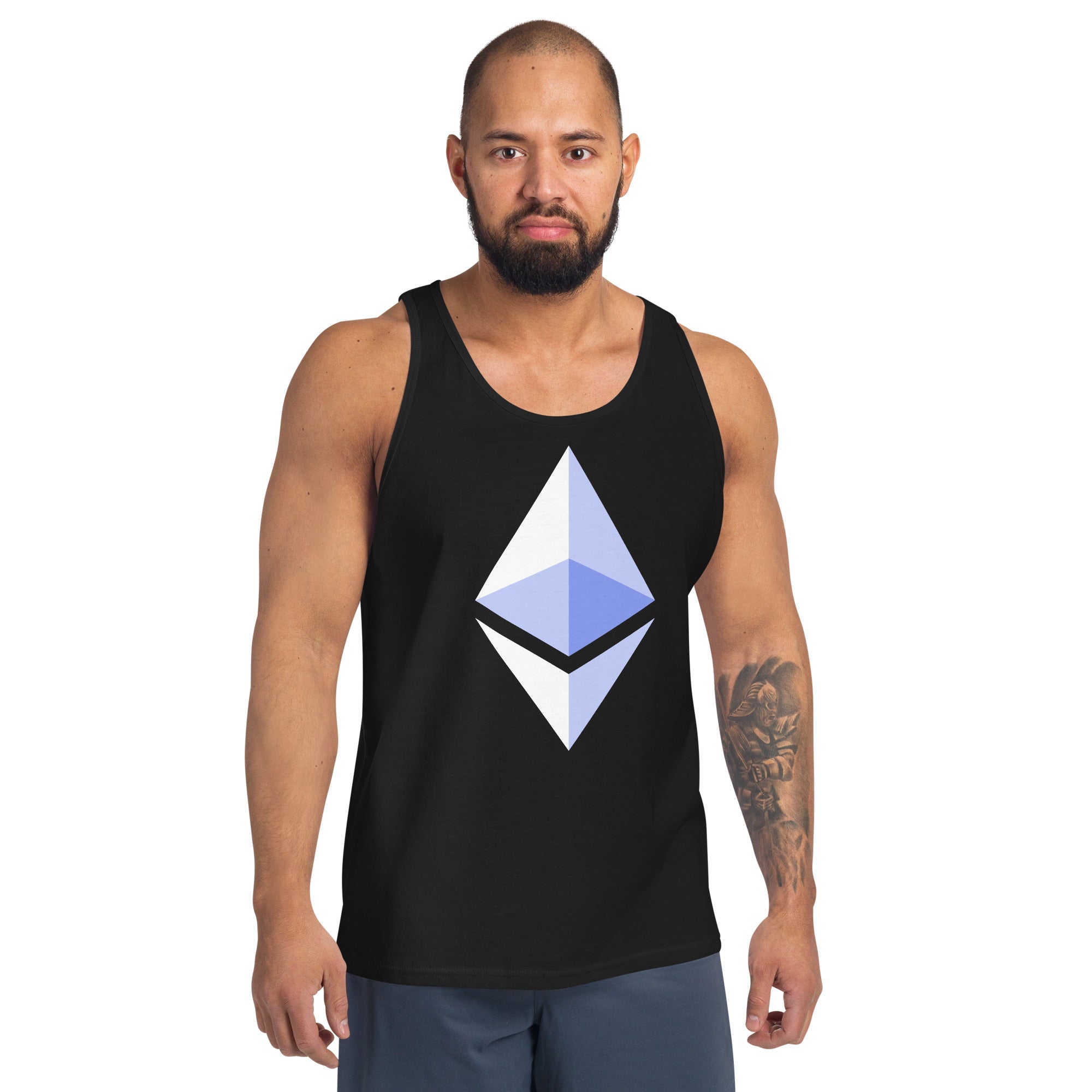 ETH Ethereum Cryptocurrency Symbol Men's Tank Top Shirt