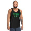 Otaku オタク Japanese Culture design on men's tank top, front view