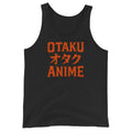 Otaku オタク Anime design on men's tank top, front view