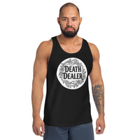 Death Dealer design on men's tank top, front view