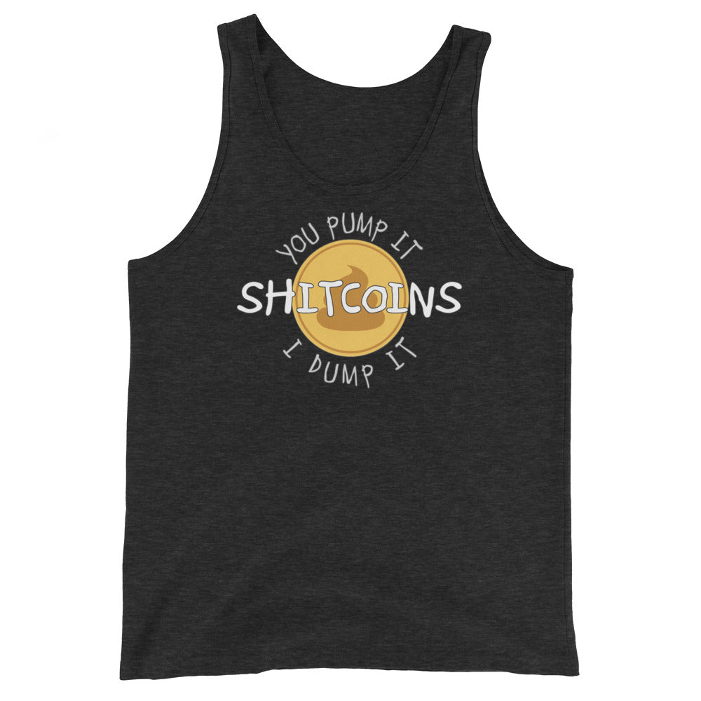 Shitcoins Pump and Dump Crypto Meme Coins Men's Tank Top Shirt