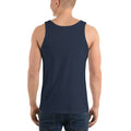 Men's tank top, back view
