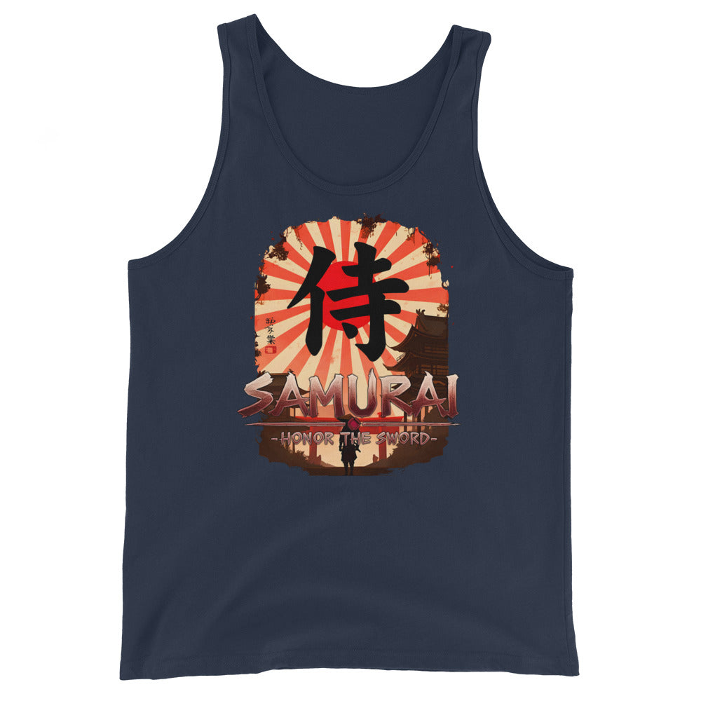 Anime Samurai Warrior Honor The Sword Men's Tank Top Shirt